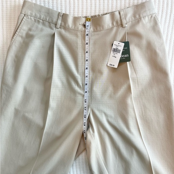 L.L. Bean Women's Tan Straight Leg Pants - Picture 3 of 9